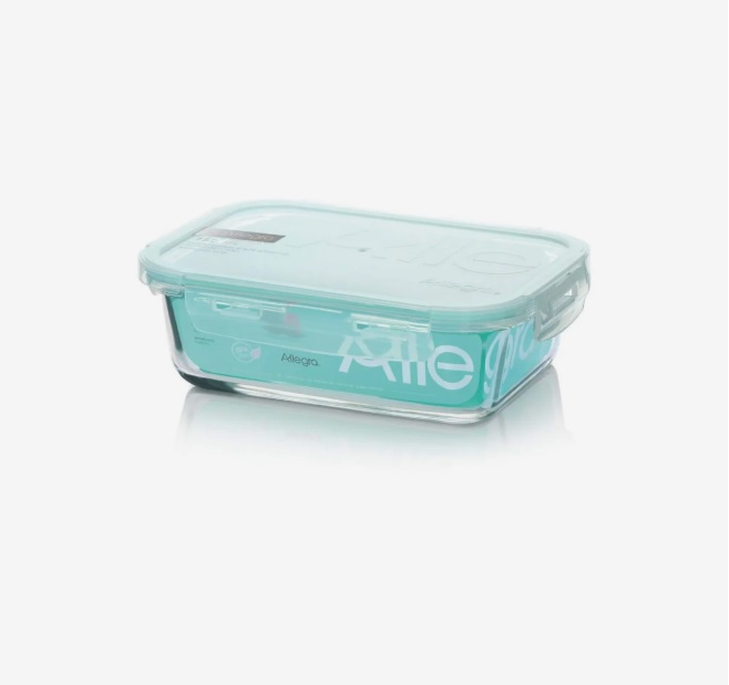 Contenedor Hermético Vidrio Rectangular 750 ml