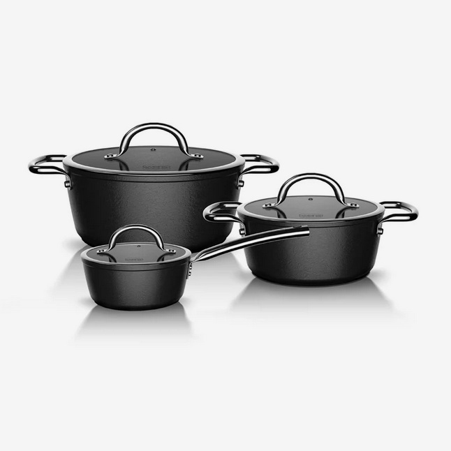 Batería de Cocina 6 Piezas Acero Forjado