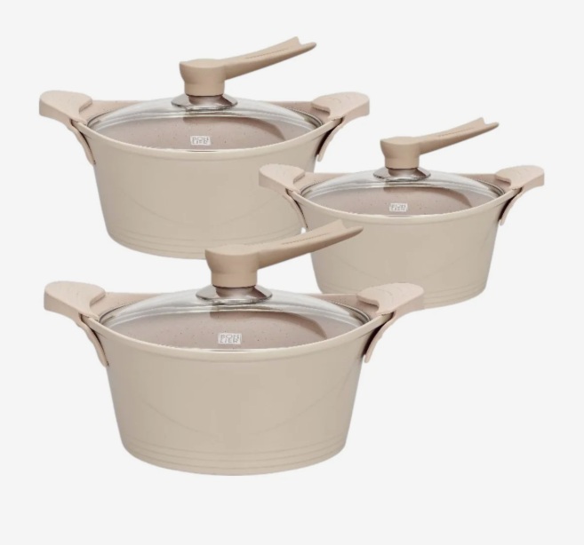 Batería 6 Piezas Bohlier Beige